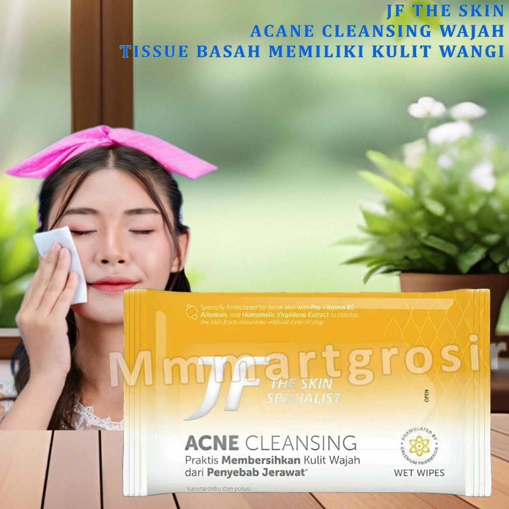 JF Acne Cleansing / Wet Wipes / Tisu Basah Wajah / Isi 10sheets