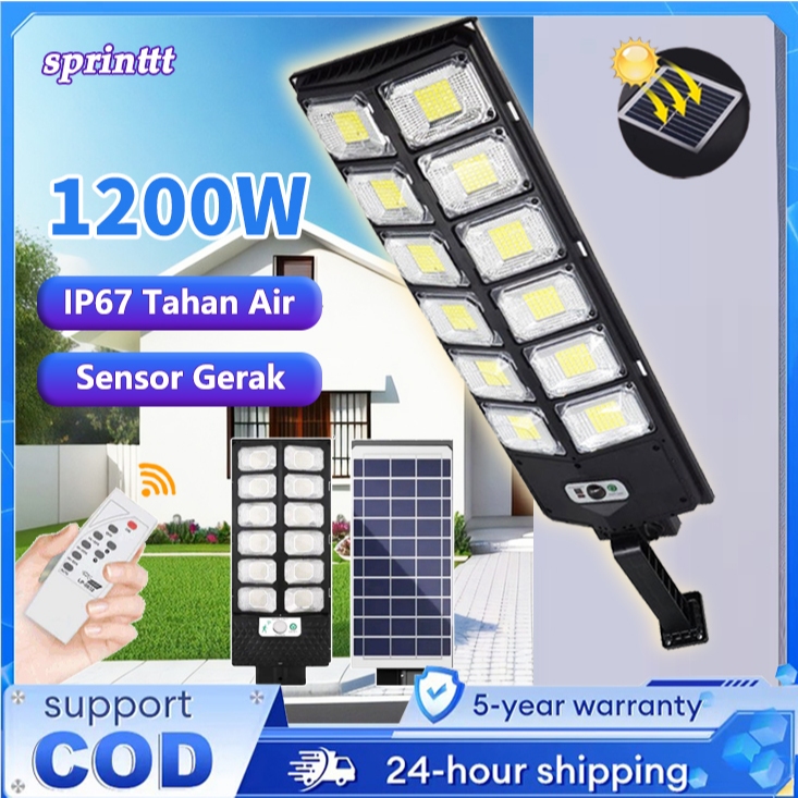 1000W Surya Lampu tenaga otomatis outdoor Garansi 5 Tahun LED Lampu Jalan Tenaga Jalan Tenaga solar 