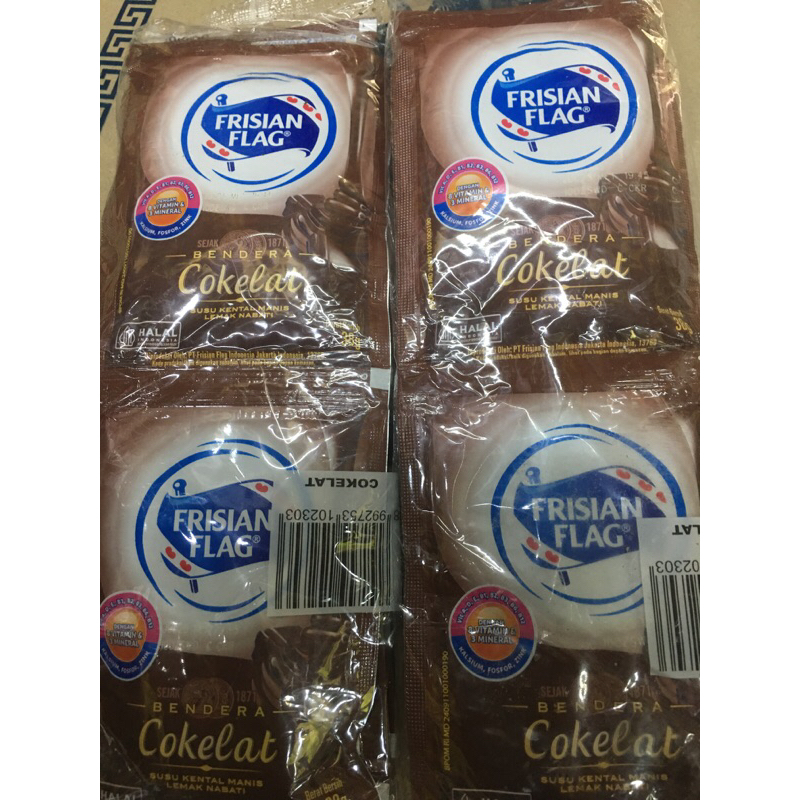 

Susu Kental Manis Frisian Flag Cokelat sachet 38g x 6 sachet