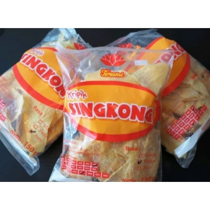 

KERIPIK SINGKONG TERATAI/KRIPIK SINGKONG/CAP TERATAI/150 GRAM