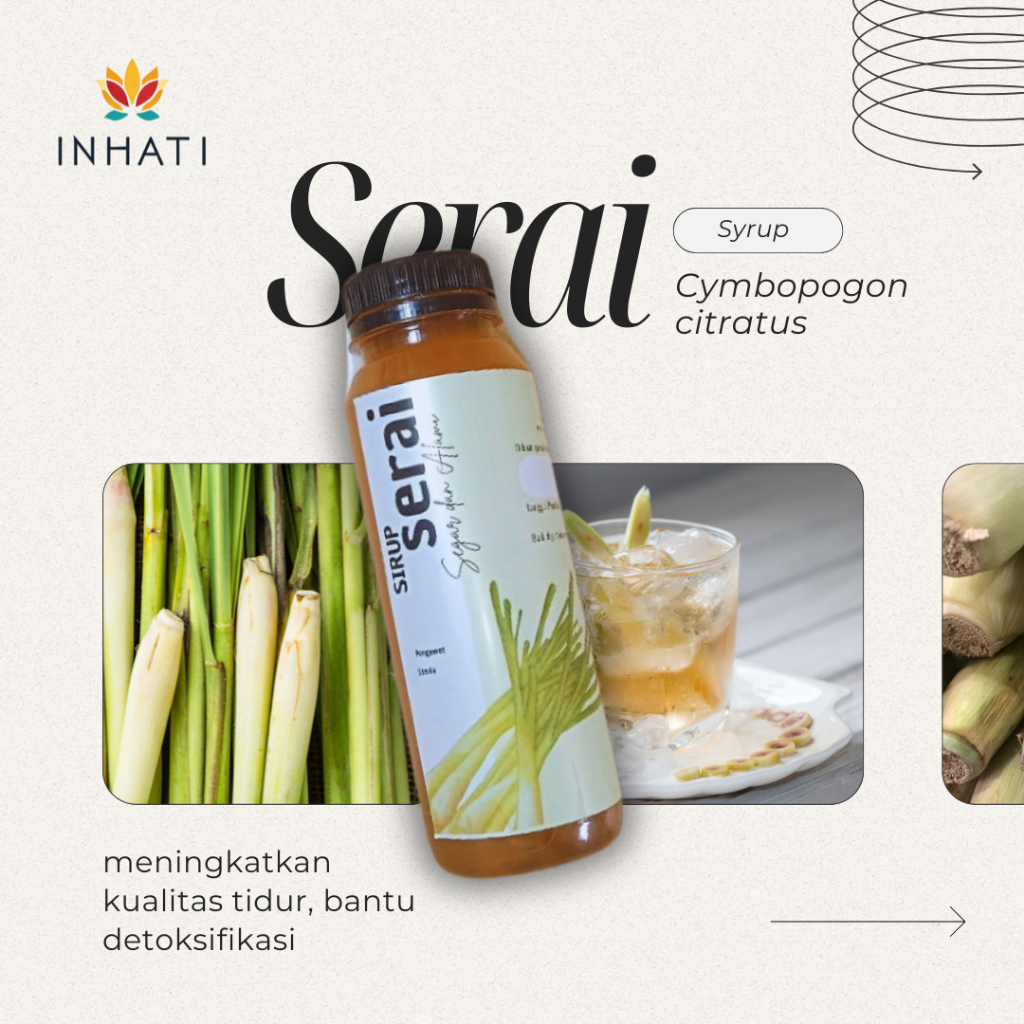

INHATI Sirup Serai 100% REMPAH ASLI - Tingkatkan Kualitas Tidur, Detoksifikasi, & Healthy Lifestyle