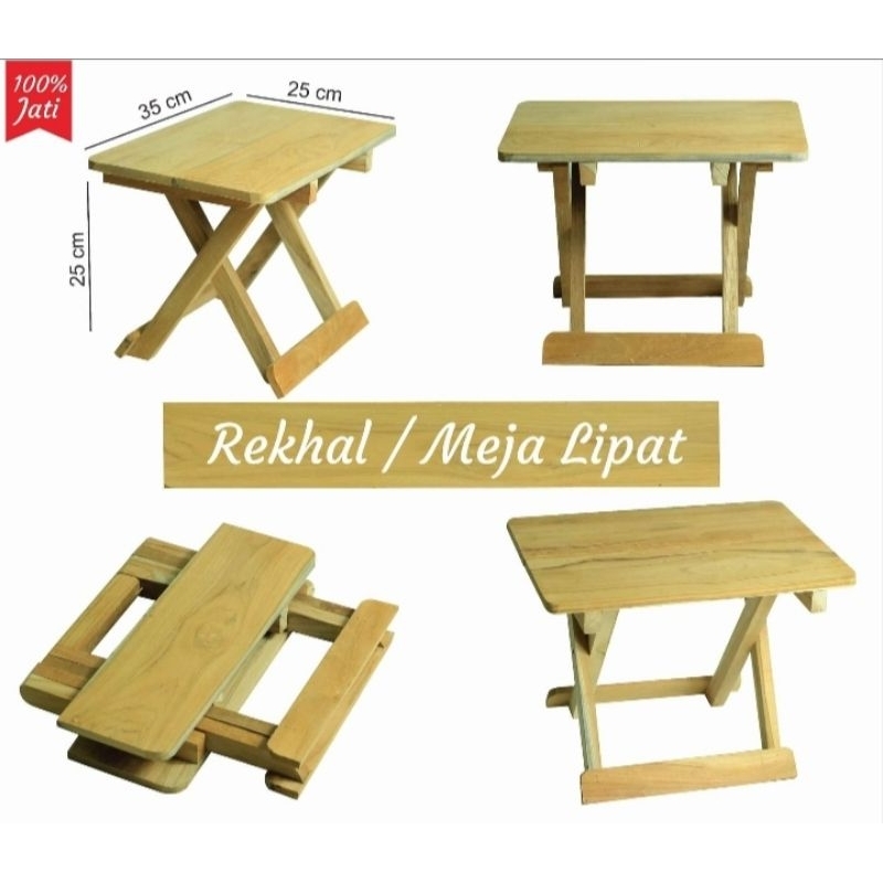 meja lipat kayu meja lipat kayu 100% kayu jati