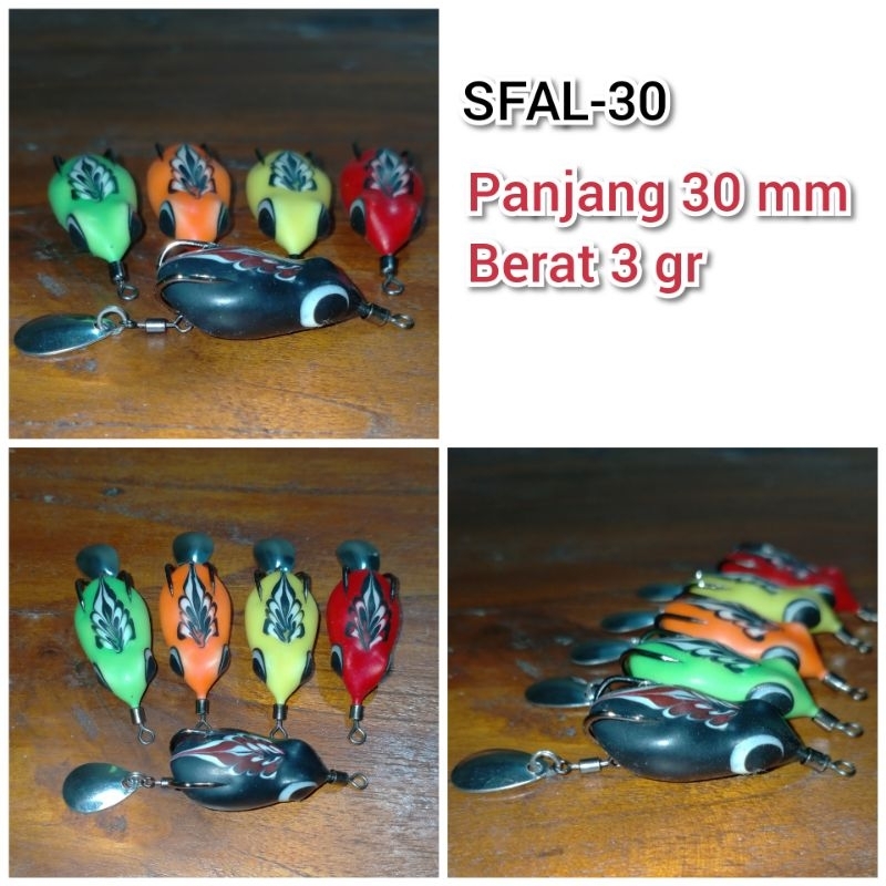 Ceprot Lure - SFAL30 - Soft Frog 3 cm umpan pancing casting gabus dan toman Ultralight fishing