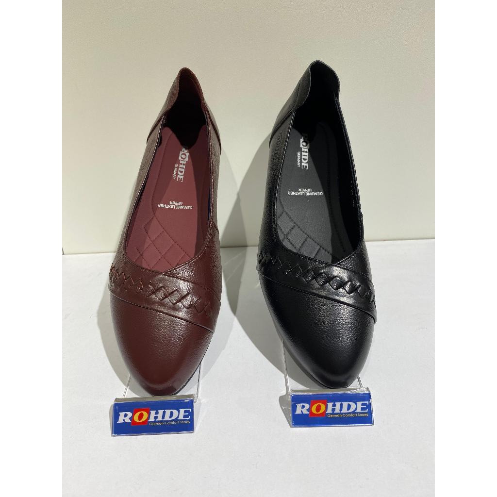 ROHDE 7110 Sepatu flat Wanita Warna Maroon dan Black