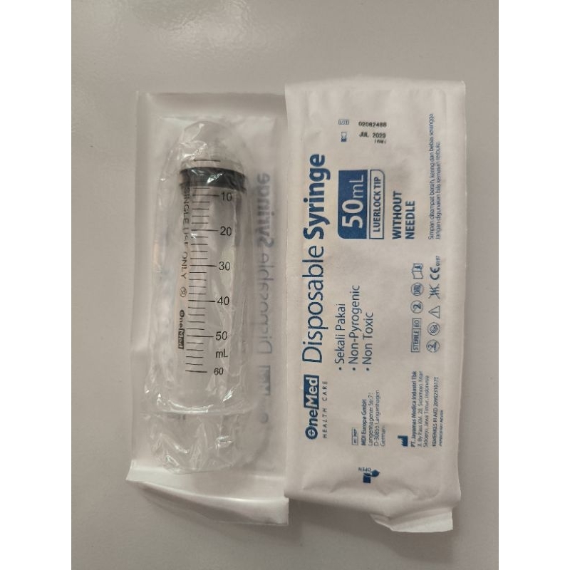Spuit 50cc Onemed / Jarum Suntik 50cc Onemed / Spuit Syringe Disposable 50cc Onemed ( Eceran Per Pcs