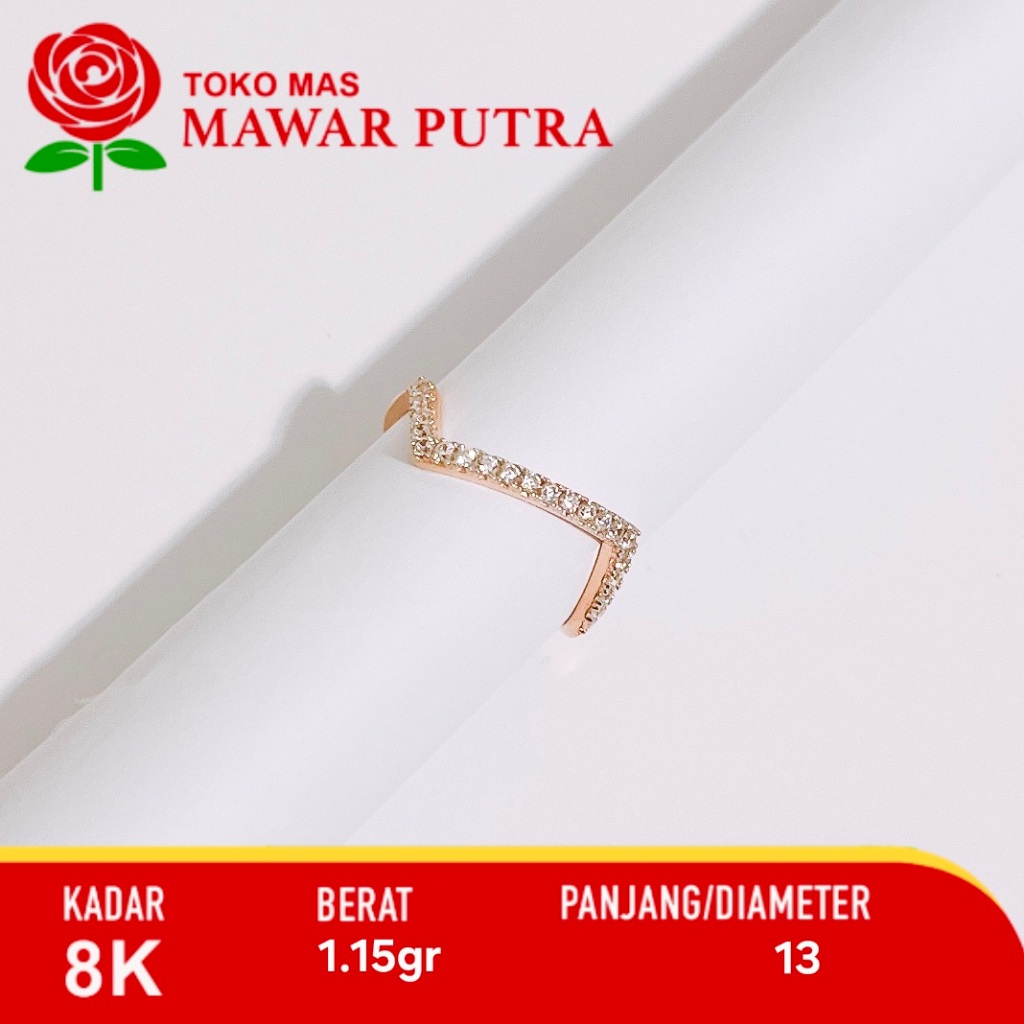 Cincin Emas Listring Fashion Gold 8K LOTUS