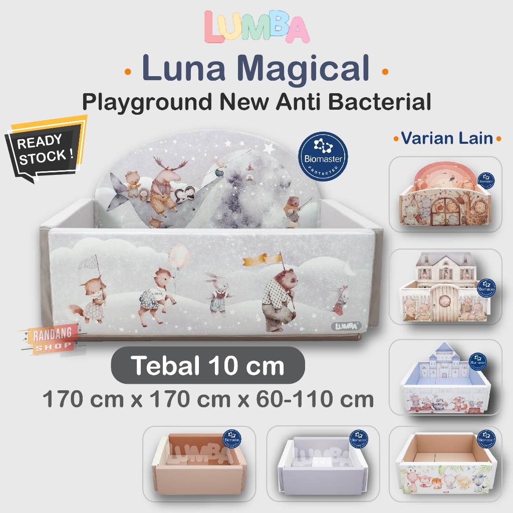Lumba Playground Antibacterial Playmat Bumpermat Box Bayi Matras Bayi Matras Anak Fence Pagar Bayi