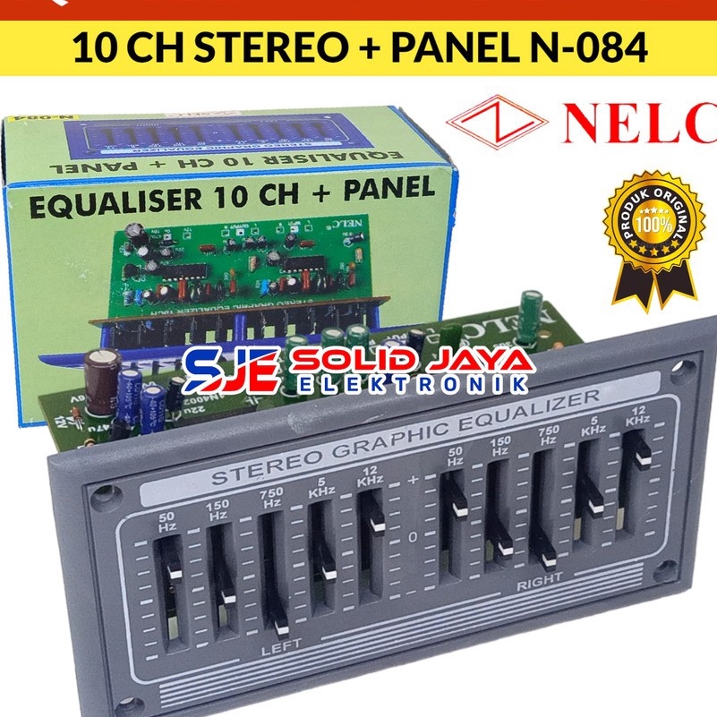 Super EQUALIZER 1CH STEREO PLUS PANEL EQUALIZER 1 CHANNEL PLUS PANEL NELC N4 NELC 4