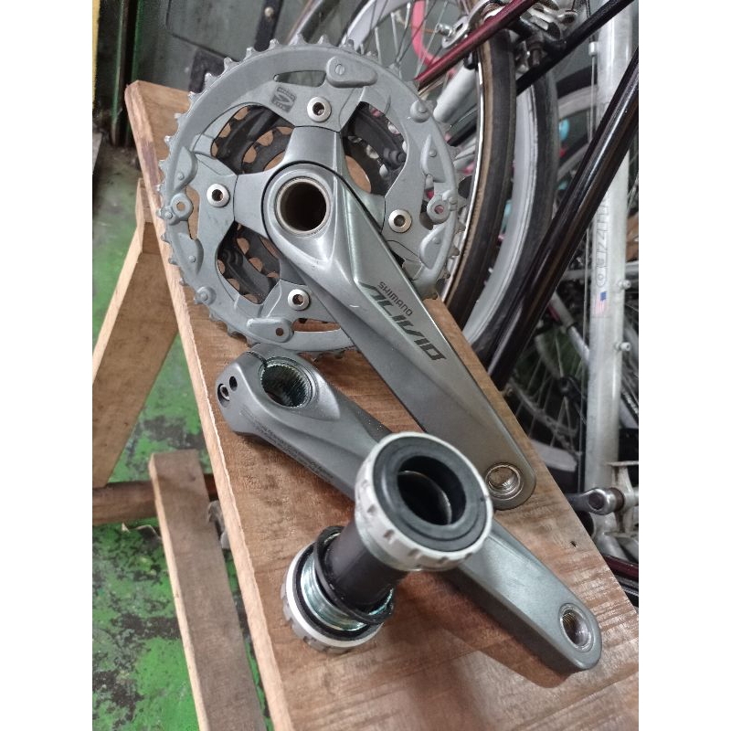 Crank Alivio HT2 40-30-22 Shimano sepeda mtb