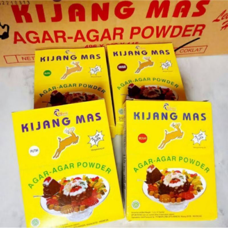 

AGAR-AGAR KIJANG MAS MERAH, HIJAU, PLAIN / PUTIH 1PACK