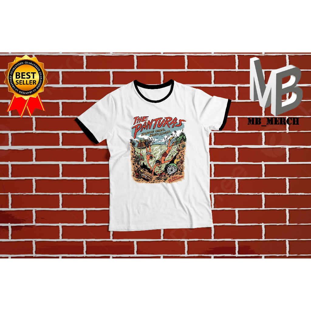 BAJU KAOS RINGER TEE THE PANTURAS - BANYU ASMARA BAHAN COTTON COMBED 24S Premium Limited Edision MB_