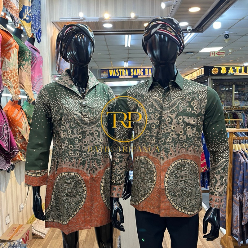 Baju Batik Tunik | batik Couple Elegan | Atasan Batik Wanita | Seragam Batik | Bahan Katun Solo Lapi