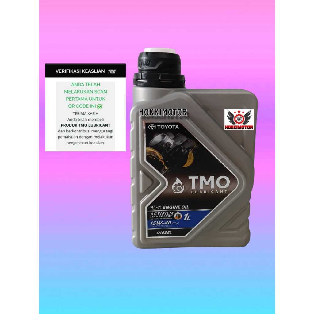 OLI MESIN TOYOTA TMO 15W-40 1L SOLAR SYNTHETIC (SCAN BARCODE) ORIGINAL