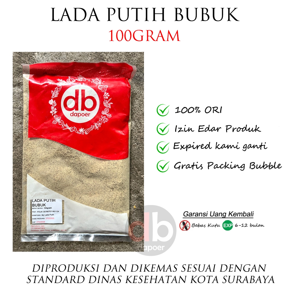 

Bubuk Lada Putih 100gram