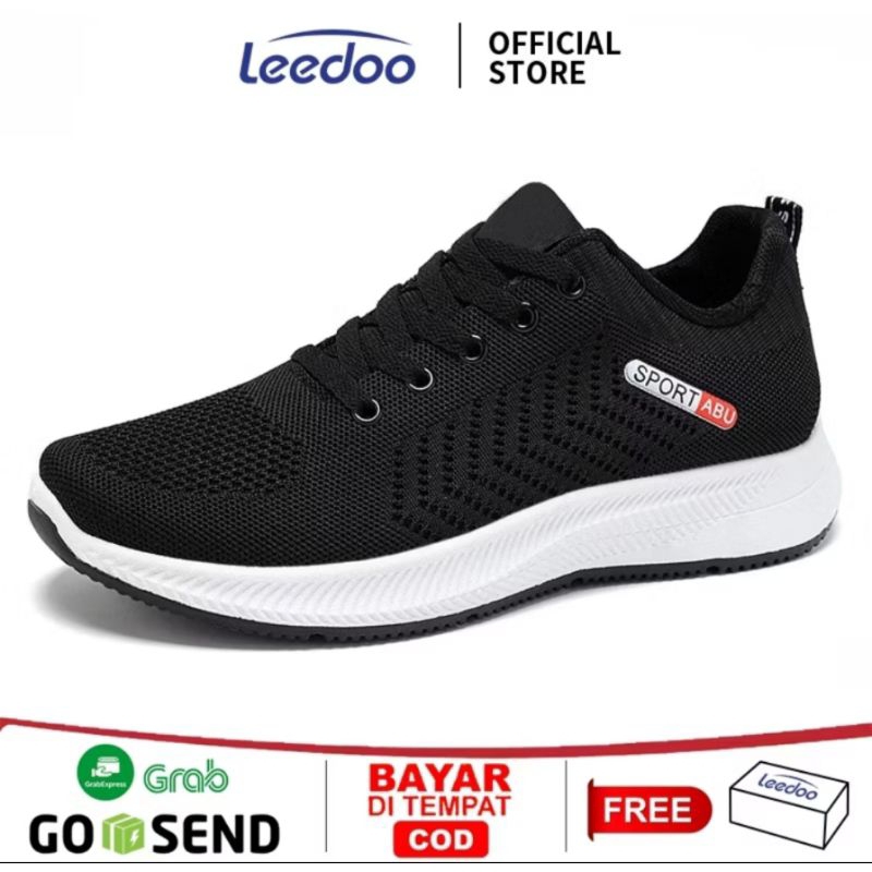 Leedo sepatu sneaker pria casual