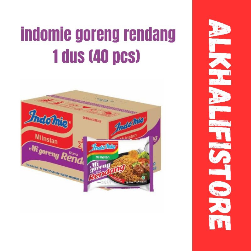 

indomie goreng rendang 1 dus isi 40