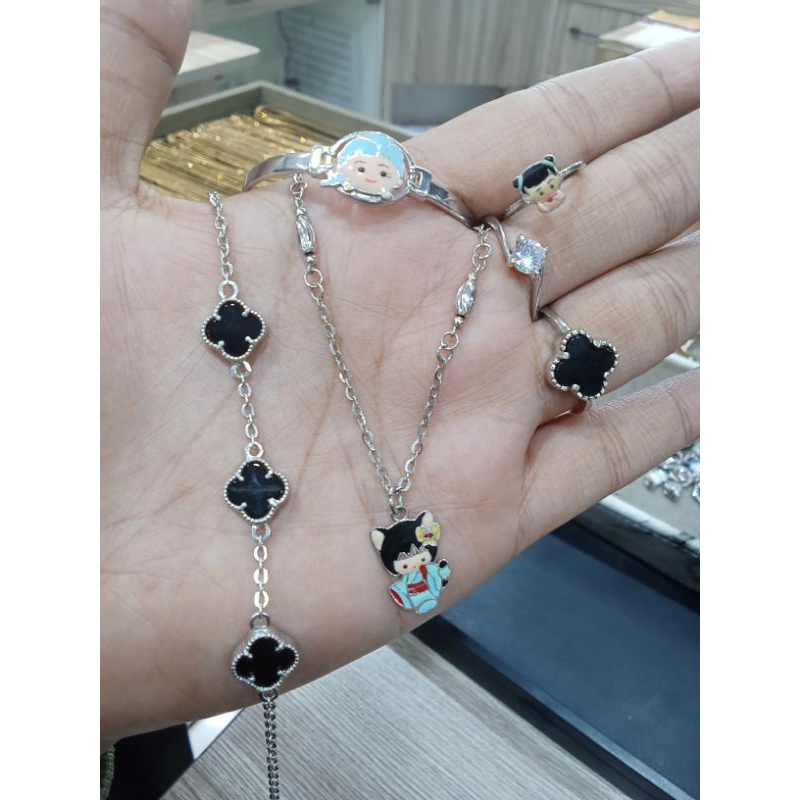 Gelang dewasa,anak,kalung,cincin perak 925 Asli