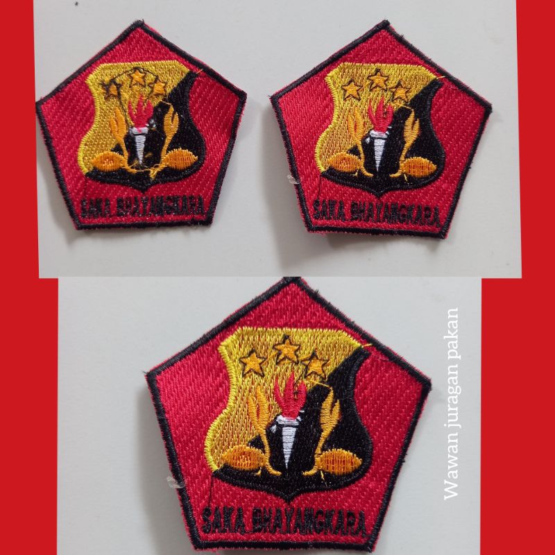 Bed Saka Bhayangkara / Bedge Saka Bhayangkara bordir halus