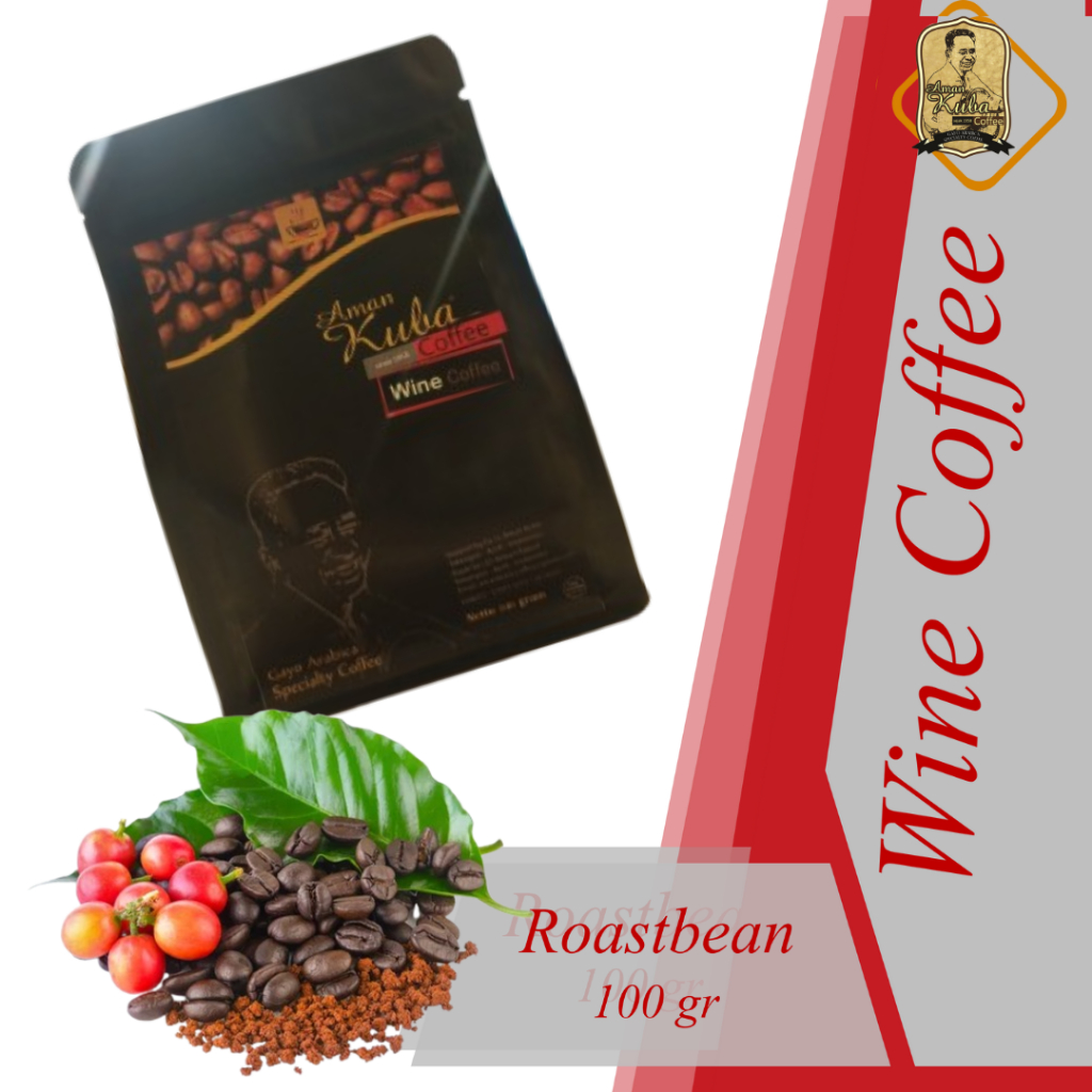 

Aman Kuba II Gayo Arabika Aceh Takengon Wine Coffee Original II Biji II Roastbean II 100g II 250g