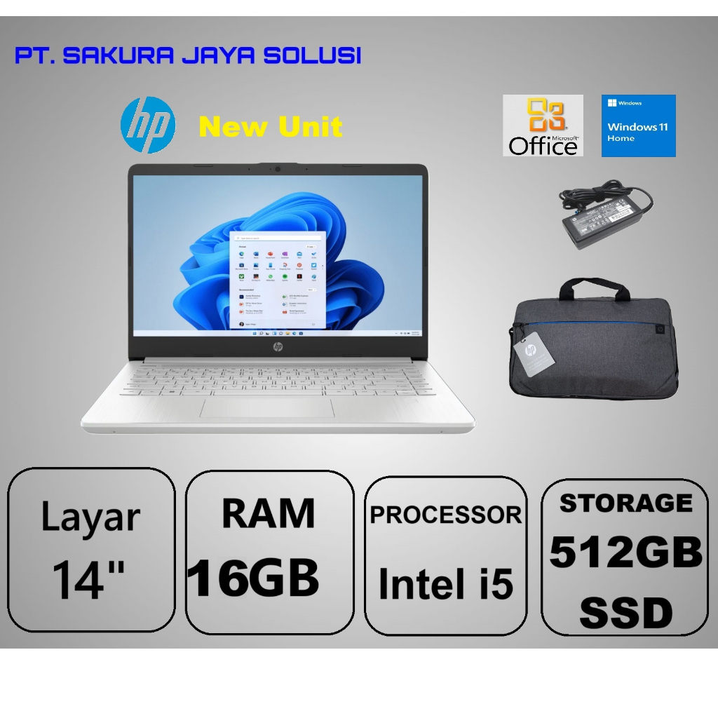 Laptop HP 14s-dq5156TU Silver i5, RAM 8GB, Storage 512GB SSD