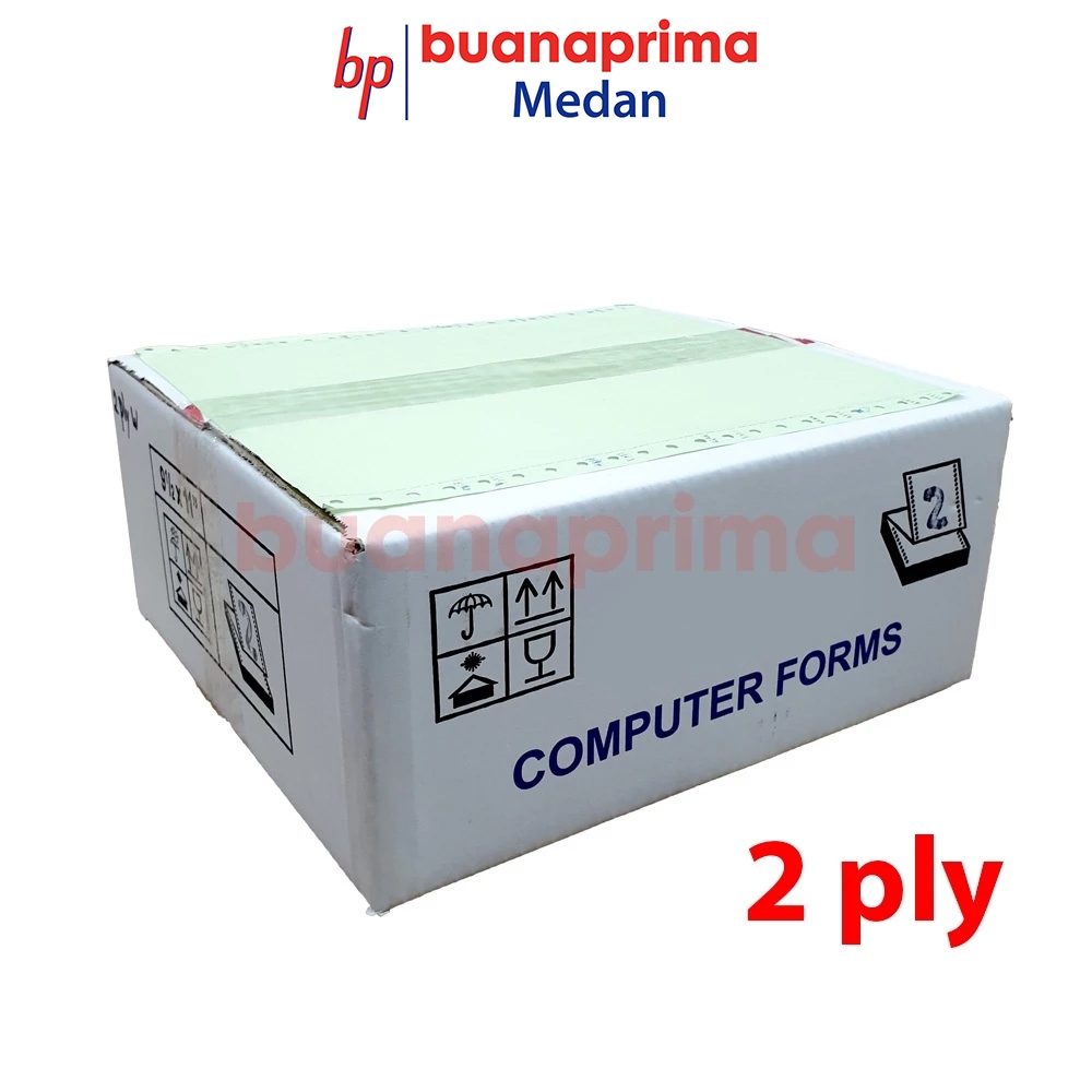 

CONTINUOUS FORM 2 PLY 9.5 x 11" bagi 2 dan full Putih Merah Kertas Computer NCR