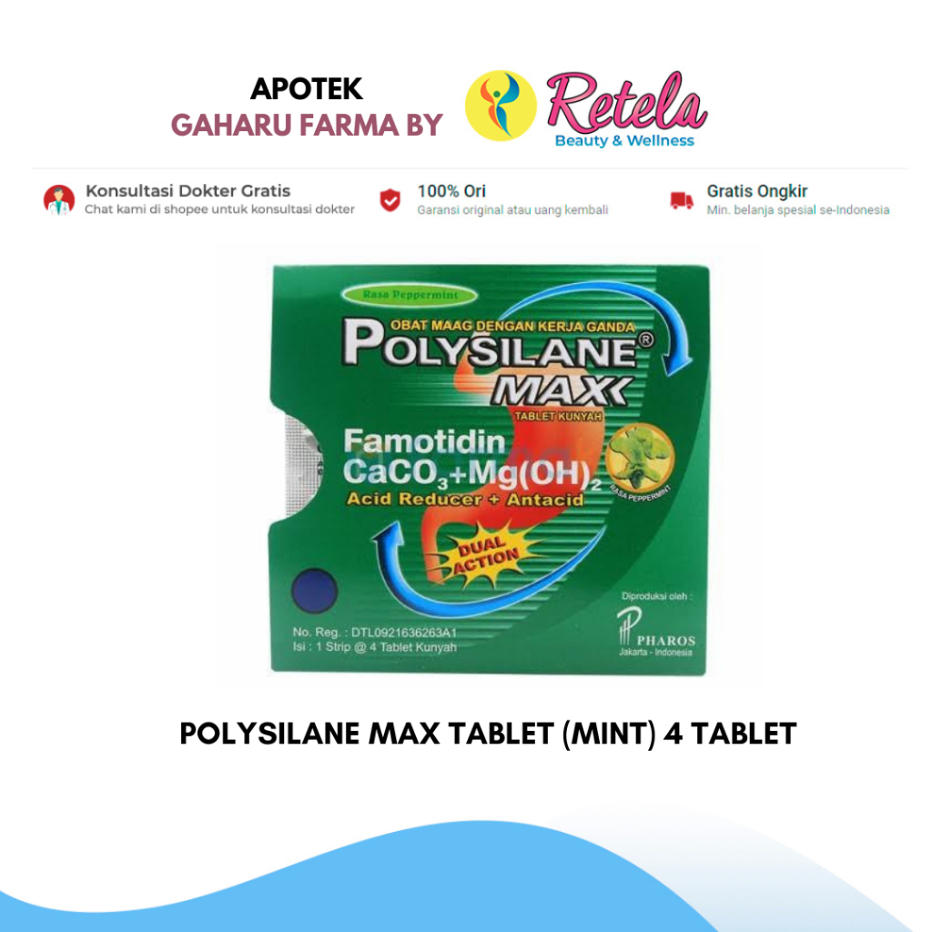 POLYSILANE MAX TABLET (MINT) 4 TABLET