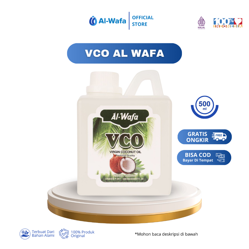 

Minyak Kelapa Murni VCO AL WAFA 500ML
