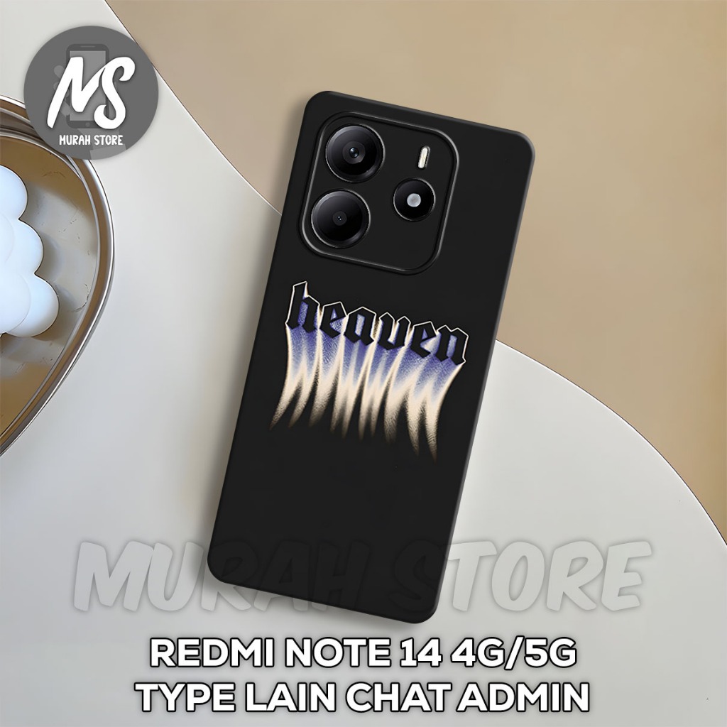 softcase karet XIAOMI REDMI NOTE 14-MS42 Motif COWOK -case Hp redmi note 14- Silicon -Pelindung Hp