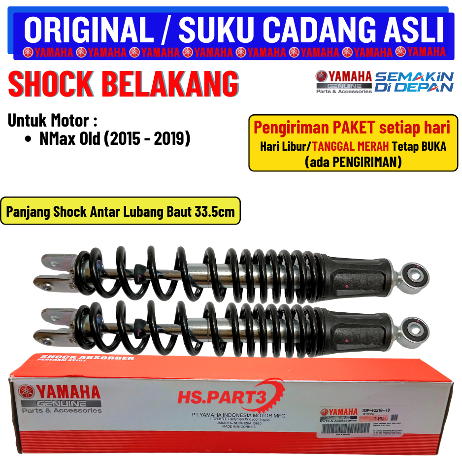 Shock Shockbreaker Belakang Nmax Old Lama 2015 2016 2017 2018 2019 Original Yamaha 100%