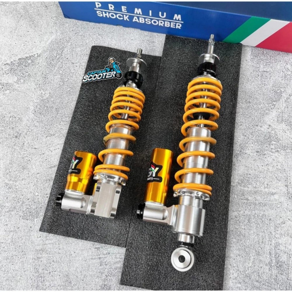 LUIGY Shock Shockbreaker Front+Rear Gold Ohlins Vespa Sprint Primavera