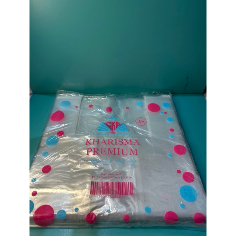 Kresek Bening PE PEX ukuran 25 Kharisma / Kantong Plastik Bening Transparan PE PEX 25