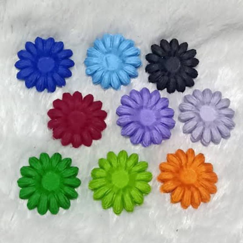 

Bunga kelopak matahari 3cm (100lembar/bungkus)