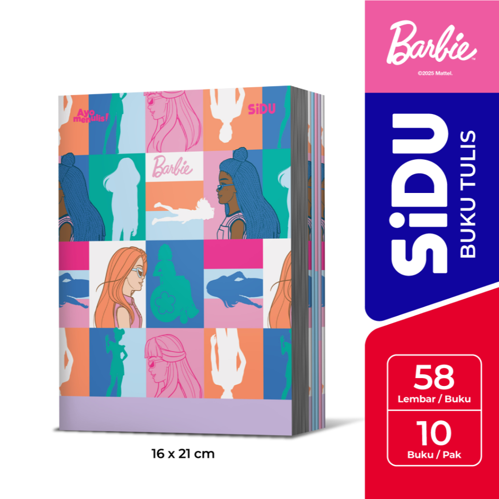 

SiDU Buku Tulis Barbie 58 Lembar - 10 Buku