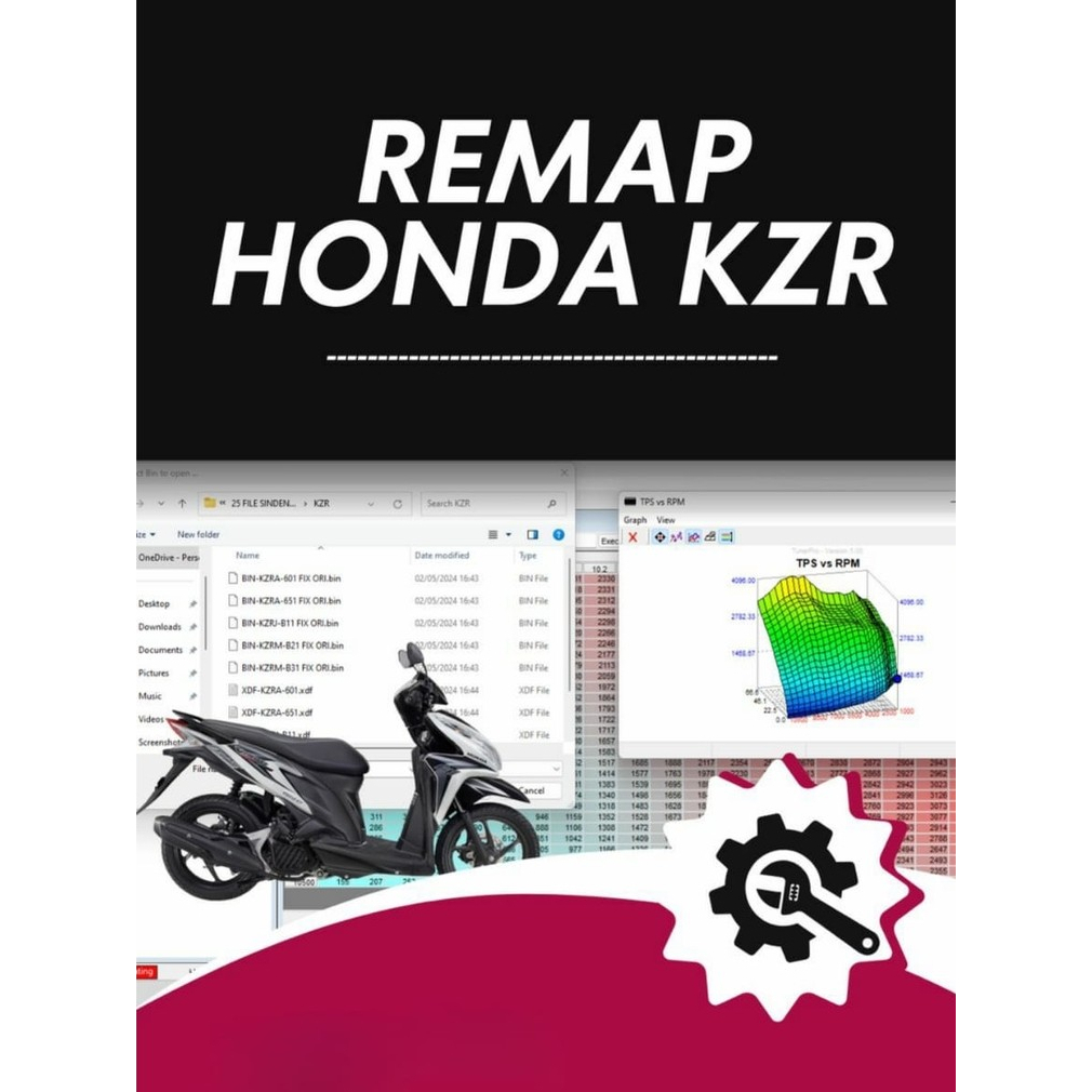 FILE BIN+XDF ECU VARIO KZR 125 OLD LENGKAP
