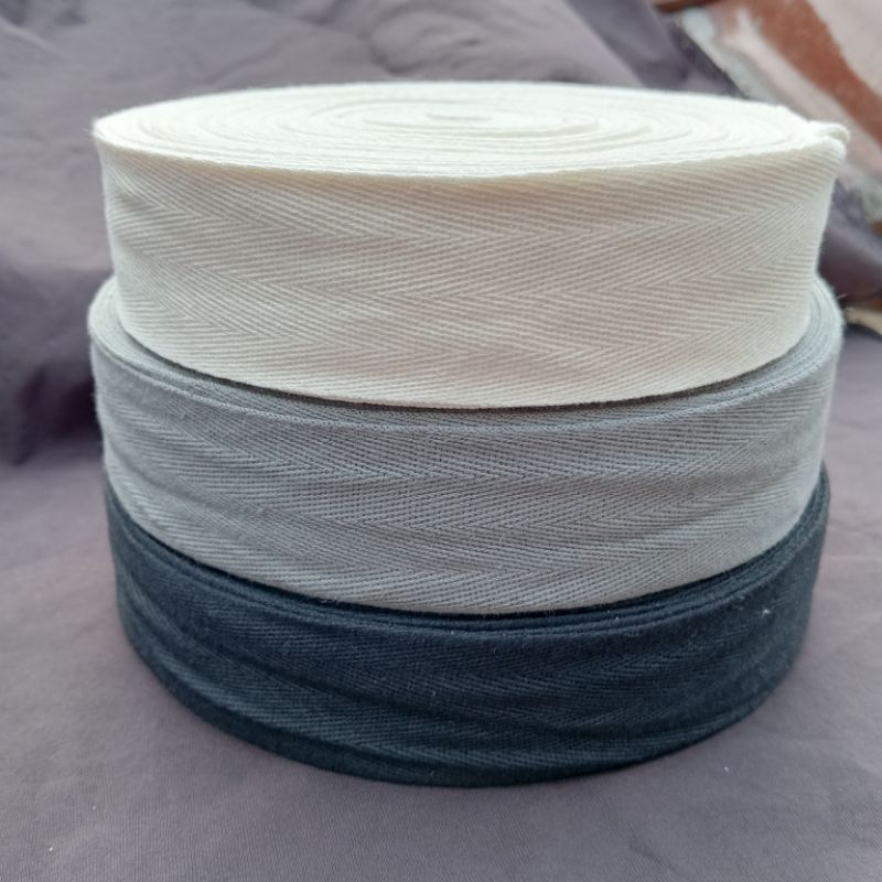 pita katun/piterban katun lebar 3,6 cm harga untuk 1 roll