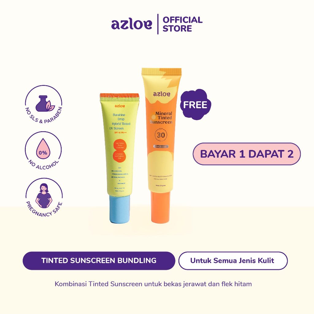 [LIMITED STOCK] TINTED SUNSCREEN SPECIAL BUNDLING AZLOE