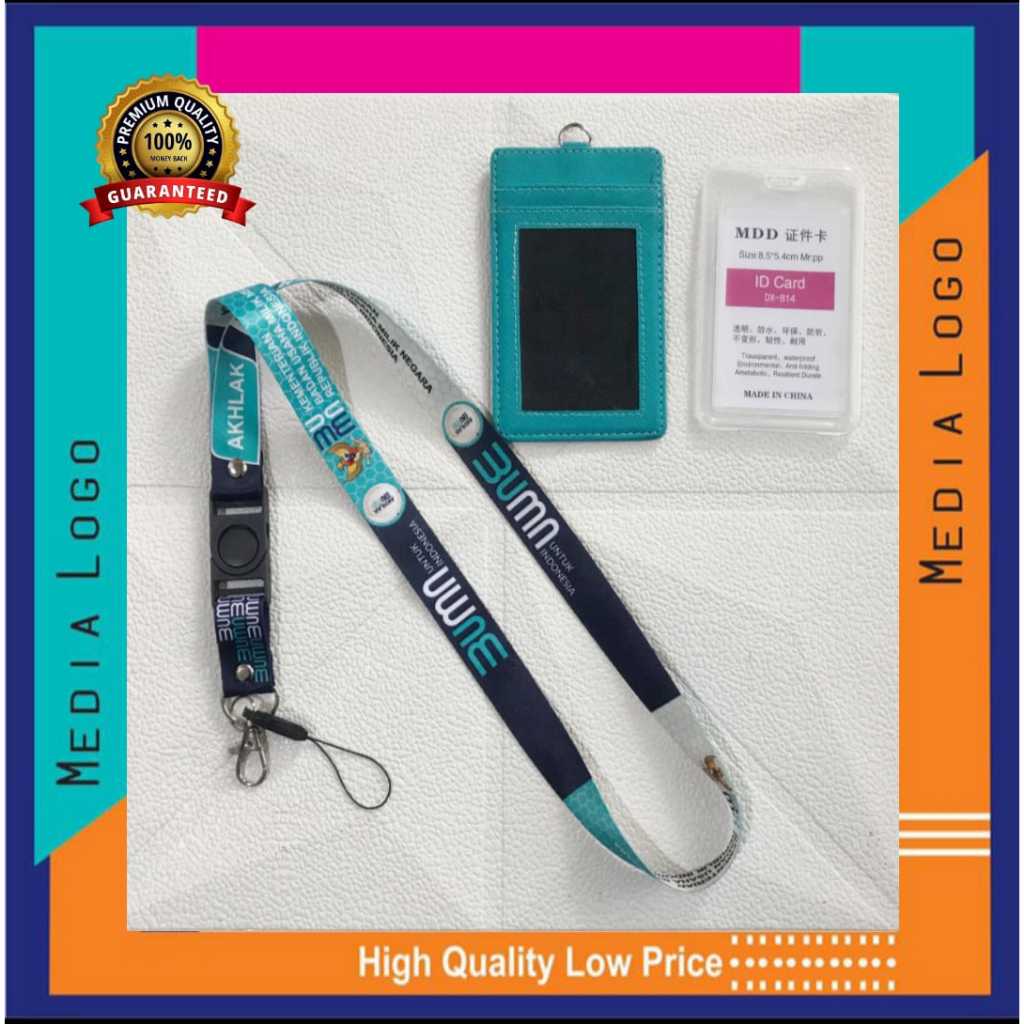 

KEMENTERIAN BUMN AKHLAK Lanyard / Tali Gantungan ID Card Free Strap Gantungan HP/Flashdisk/Kunci