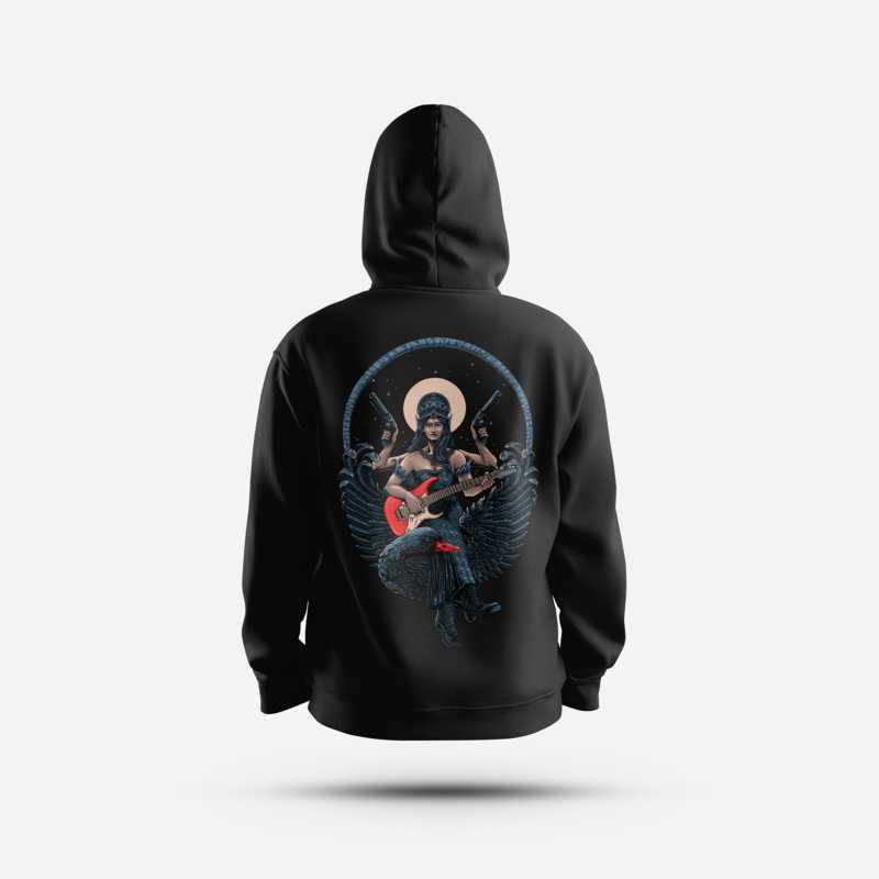 HOODIE CULTURE HERO DARK SARASWATI Wayang Jawa Pria Budaya Mistis Fleece Nyaman Authentic Distro