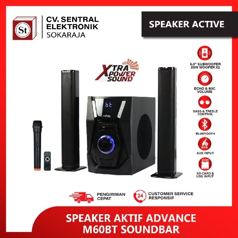 Speaker Advance M60BT Soundbar