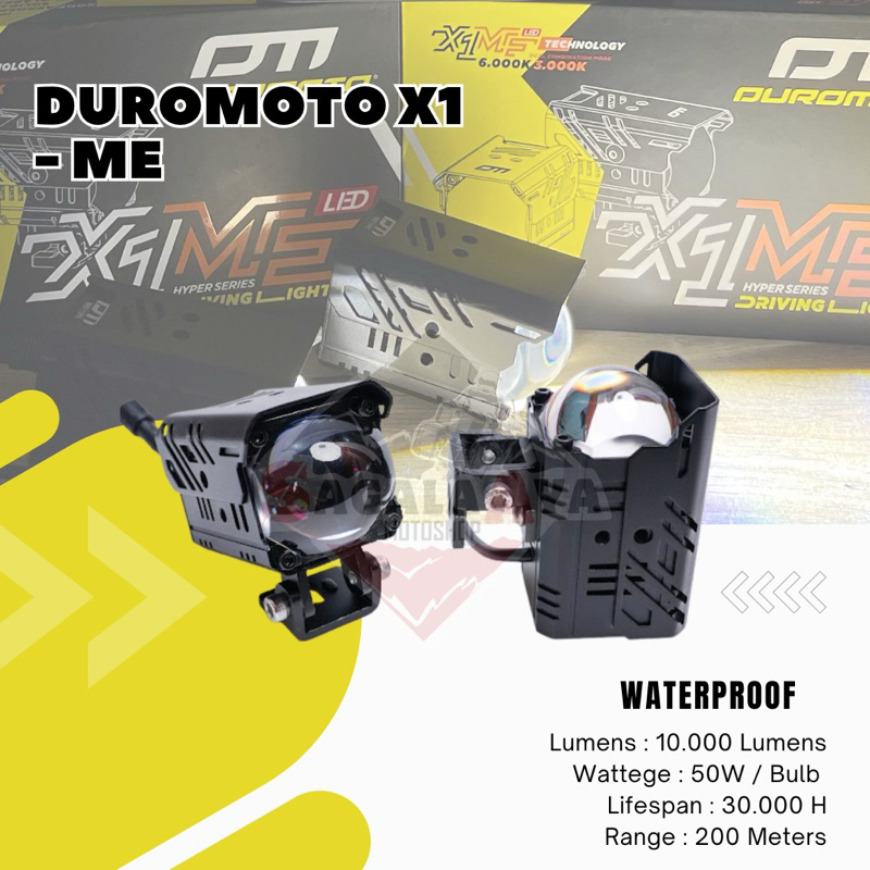 LAMPU DUROMOTO TERBARU DUROMOTO X1 ME LAMPU SOROT LAMPU KABUT