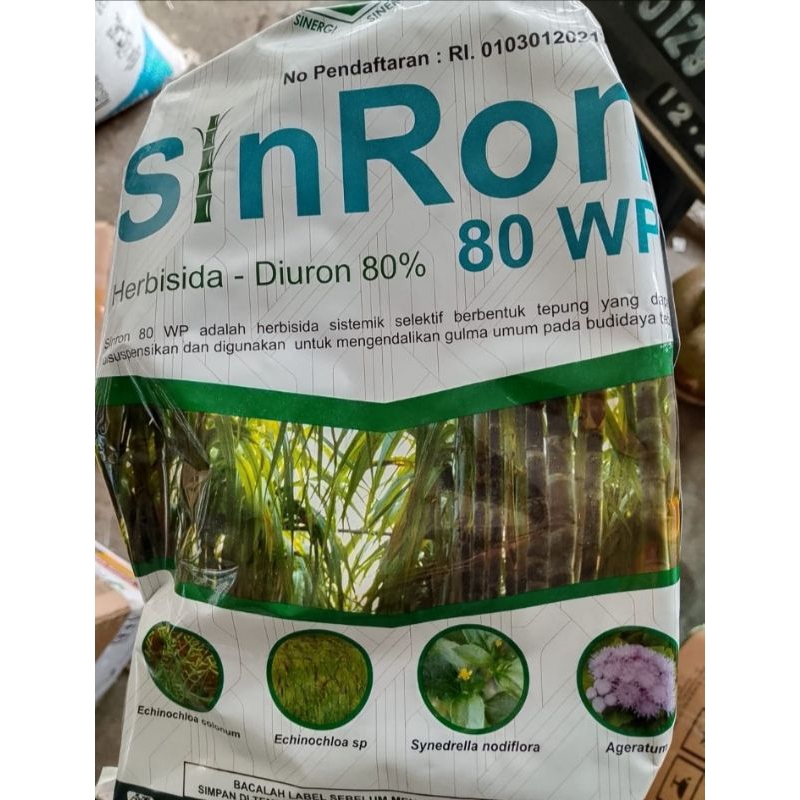 sinron herbisida diuron-80wp pembunuh gulma 1 kg
