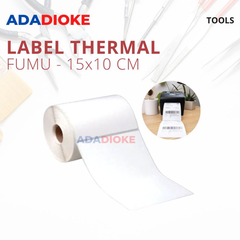 

Label Printer Thermal Kertas Sticker Label Resi FUMU Kertas Sticker Resi A6 150 x 100 mm isi 500 pcs