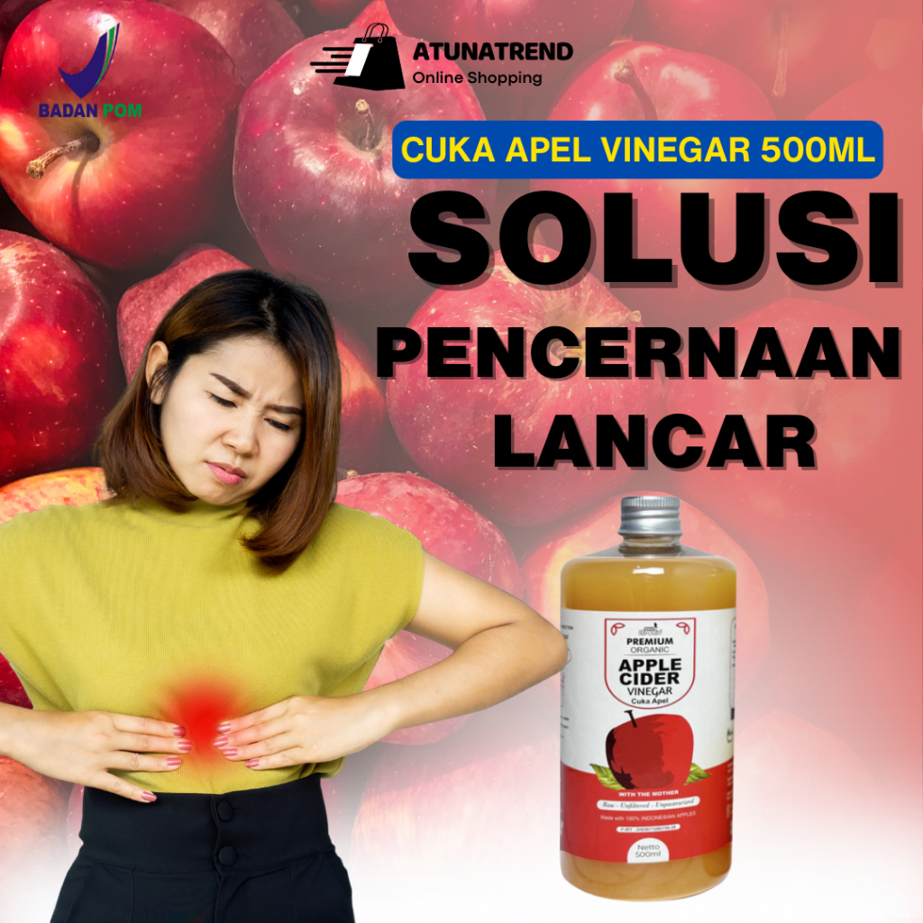 

Cuka Apel Original Untuk Kesehatan - Cuka Apel Organik Cider Vinegar Nutrifarm 500ml