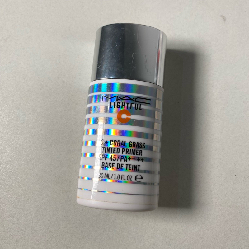 USED Tinted Primer MAC Lighgtful spf 45/PA++ - Coral Grass / tinted primer