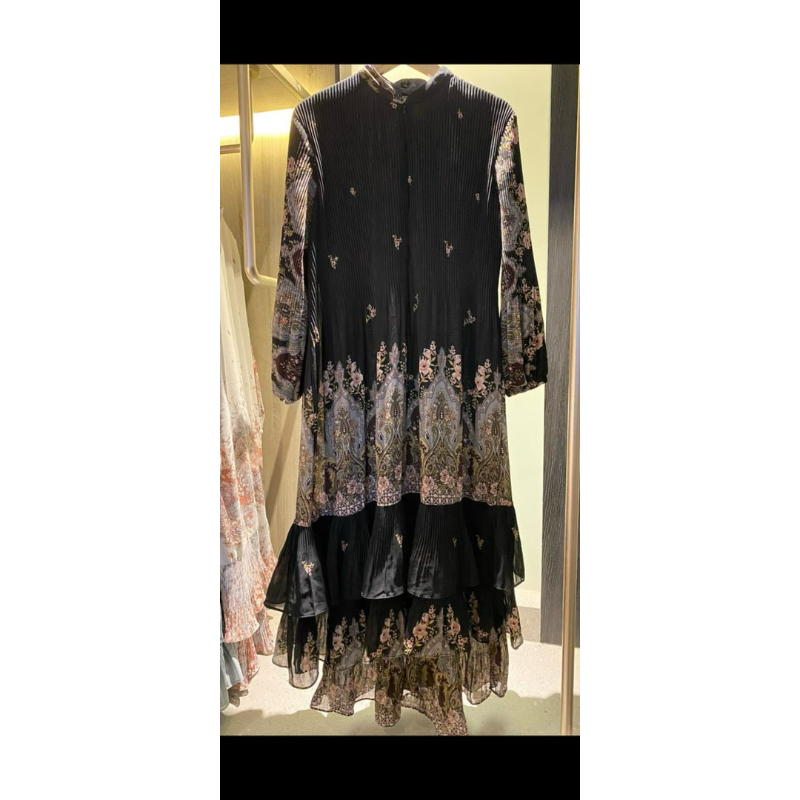 NEW Dress Hitam No Brand Bahan Ceruti Crepe