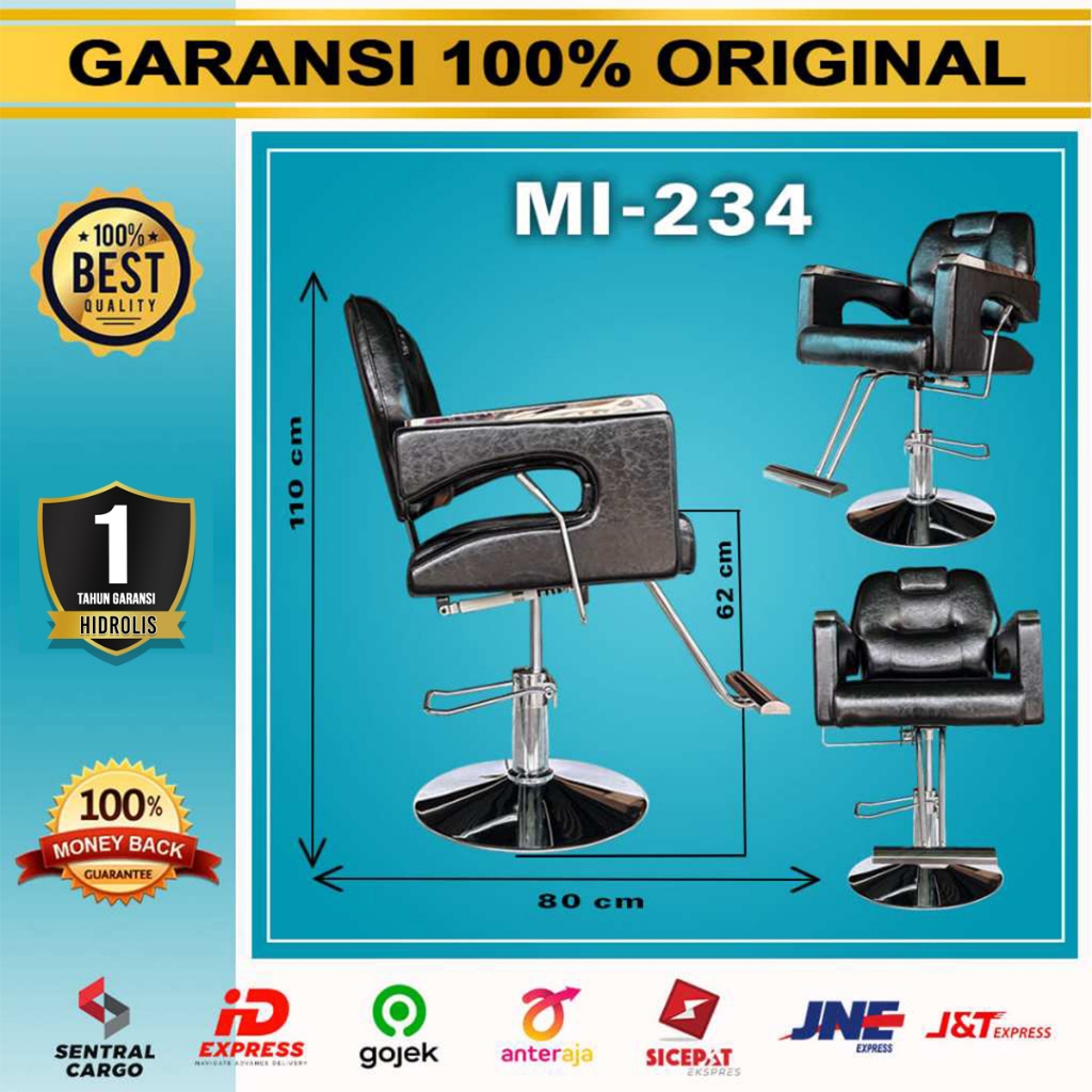 Kursi Hidrolis Tinggi MI-234 Furniture Barbershop Kursi Pangkas Rambut Hidrolik dan Putar Kursi Poto