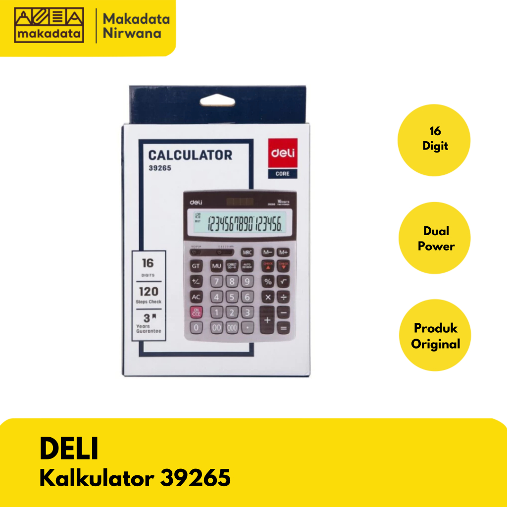 

DELI CALCULATOR/KALKULATOR 39265 (1 PCS)