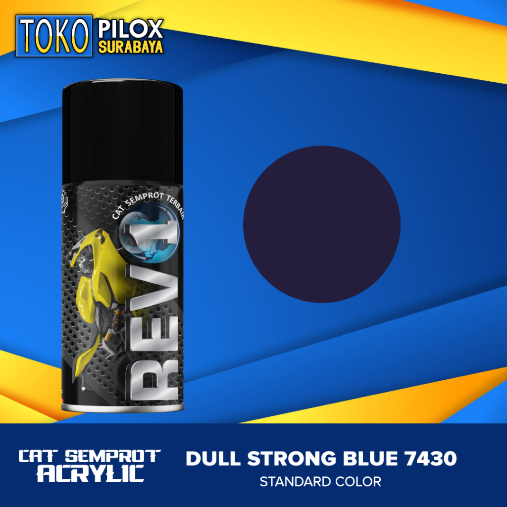 Cat Semprot Pilox Acrylic Biru Dopp Doff - Revo Dull Storng Blue 7430