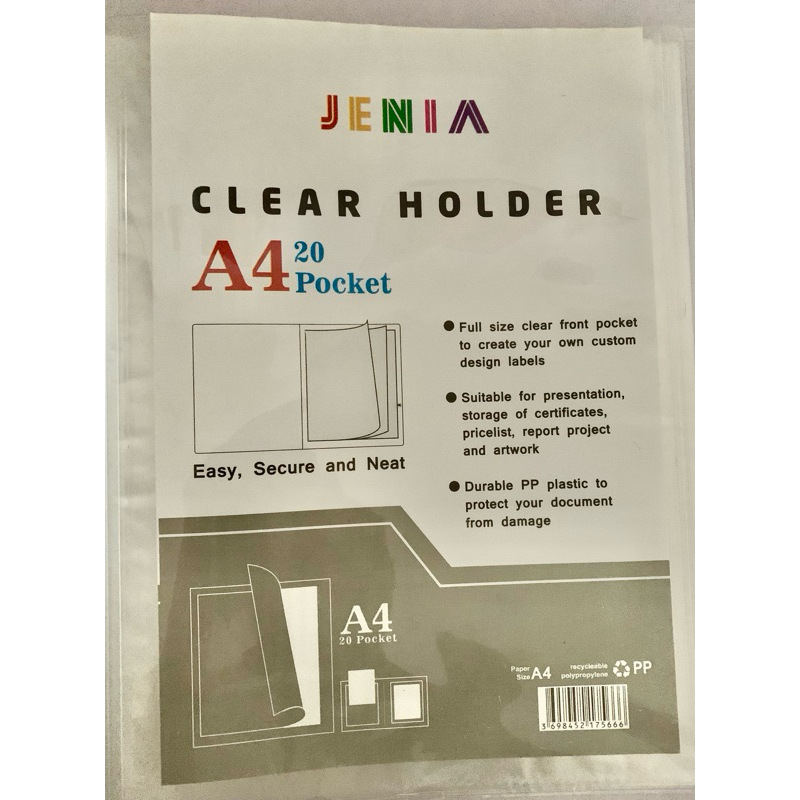 

clear holder jenia