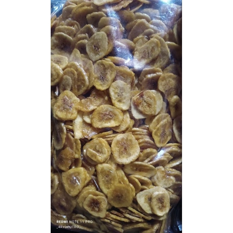 

keripik pisang kepok caramel